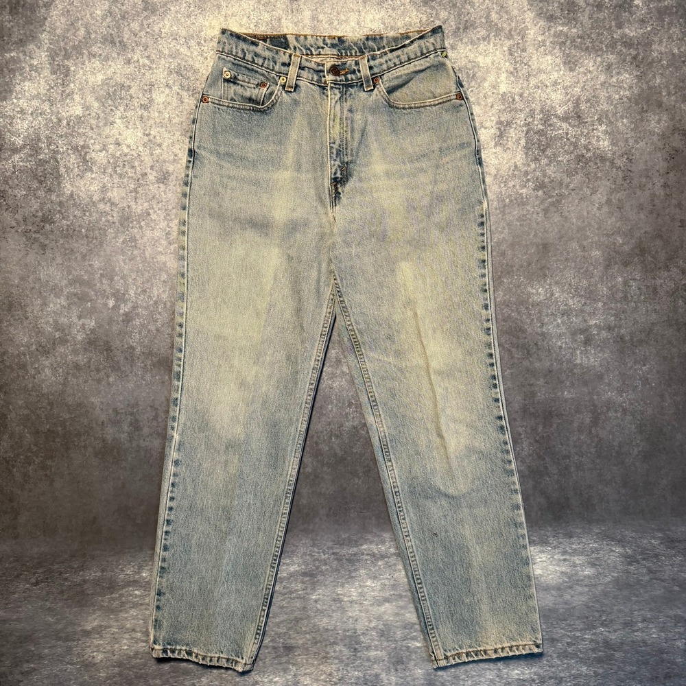 Vintage Levis 512 Women Slim Fit Straight Leg Jeans Light Wash High Rise 8 Reg S